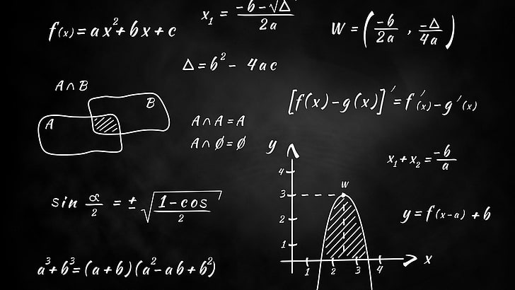 monochrome-blackboard-knowledge-mathematics-wallpaper-preview