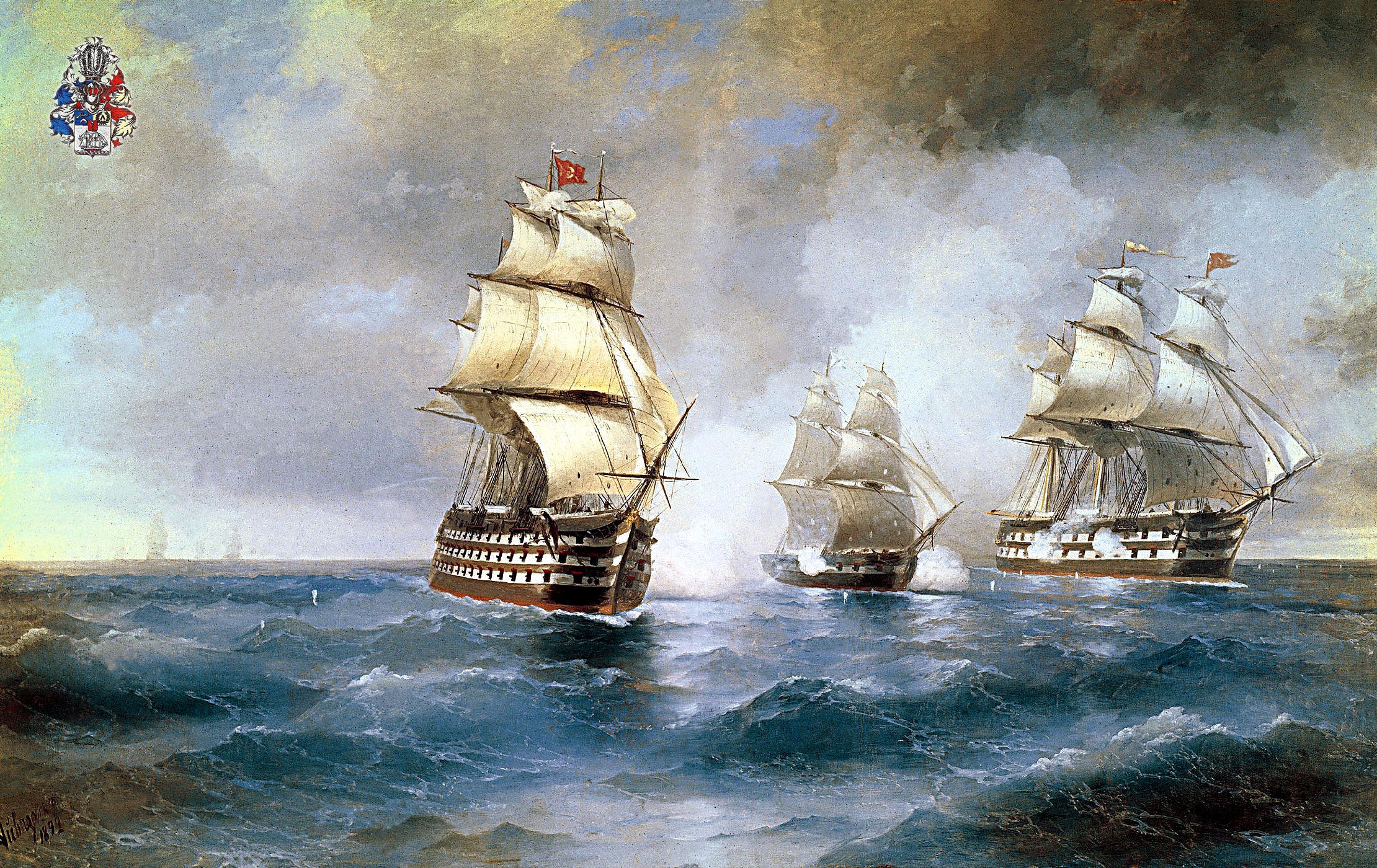 aivazovsky_brig_mercury_attacked_by_two_turkish_ships_1892